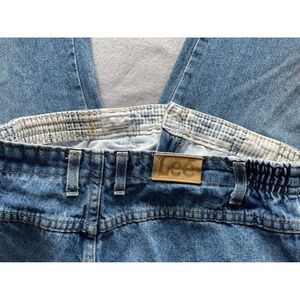 Vintage Lee Vintage High Waisted Elastic Waist Jeans Medium Wash Denim 35x26